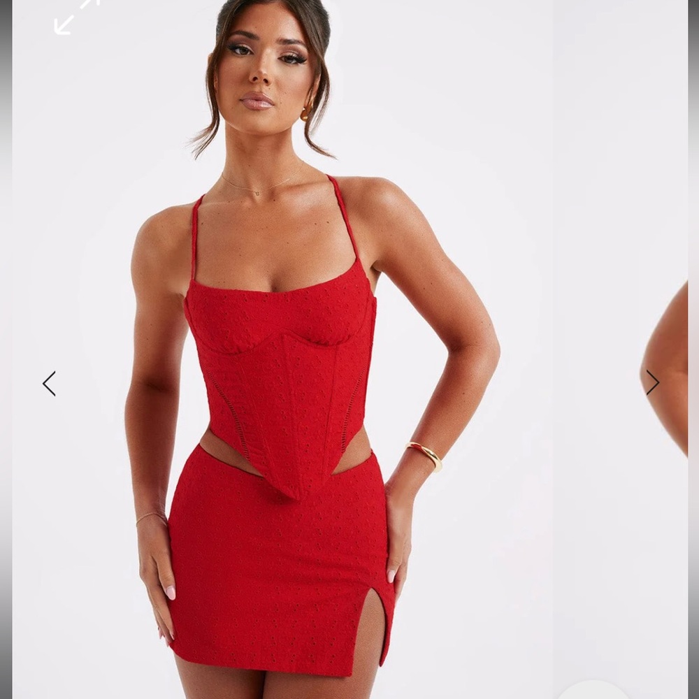 Babyboo Erika Set in Red, size Small